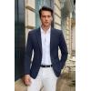 imageCOOFANDY Mens Casual Blazer Slim Fit Suit Jacket Lightweight One Button Business Sport CoatsNavy Blue