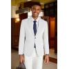 imageCOOFANDY Mens Casual Blazer Slim Fit Suit Jacket Lightweight One Button Business Sport CoatsWhite