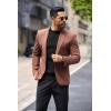 imageCOOFANDY Mens Knit Henley Sweater Long Sleeve Button Down Lightweight Sweater Fall Slim Fit Ribbed PulloverAll Black