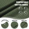 imageCOOFANDY Mens Knit Henley Sweater Long Sleeve Button Down Lightweight Sweater Fall Slim Fit Ribbed PulloverArmy Green