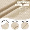 imageCOOFANDY Mens Knit Henley Sweater Long Sleeve Button Down Lightweight Sweater Fall Slim Fit Ribbed PulloverBeige