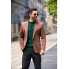 imageCOOFANDY Mens Knit Henley Sweater Long Sleeve Button Down Lightweight Sweater Fall Slim Fit Ribbed PulloverDark Green