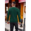 imageCOOFANDY Mens Knit Henley Sweater Long Sleeve Button Down Lightweight Sweater Fall Slim Fit Ribbed PulloverDark Green