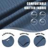 imageCOOFANDY Mens Knit Henley Sweater Long Sleeve Button Down Lightweight Sweater Fall Slim Fit Ribbed PulloverDenim Blue