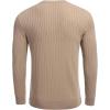 imageCOOFANDY Mens Knit Henley Sweater Long Sleeve Button Down Lightweight Sweater Fall Slim Fit Ribbed PulloverKhaki