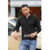 imageCOOFANDY Mens Quarter Button Sweater Lightweight Mock Neck Pullover Sweater Fashion Casual Knitted Henley SweaterBlack