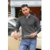 imageCOOFANDY Mens Quarter Button Sweater Lightweight Mock Neck Pullover Sweater Fashion Casual Knitted Henley SweaterDark Grey