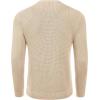 imageCOOFANDY Mens Crewneck Sweater Waffle Textured Pullover Sweaters Soft Midweight Knitted SweatersBeige