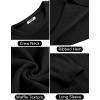 imageCOOFANDY Mens Crewneck Sweater Waffle Textured Pullover Sweaters Soft Midweight Knitted SweatersBlack