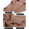 imageCOOFANDY Mens Crewneck Sweater Waffle Textured Pullover Sweaters Soft Midweight Knitted SweatersCamel