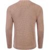 imageCOOFANDY Mens Crewneck Sweater Waffle Textured Pullover Sweaters Soft Midweight Knitted SweatersCamel
