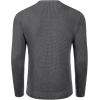 imageCOOFANDY Mens Crewneck Sweater Waffle Textured Pullover Sweaters Soft Midweight Knitted SweatersDark Grey