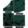 imageCOOFANDY Mens Crewneck Sweater Waffle Textured Pullover Sweaters Soft Midweight Knitted SweatersGreen