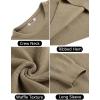 imageCOOFANDY Mens Crewneck Sweater Waffle Textured Pullover Sweaters Soft Midweight Knitted SweatersKhaki