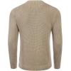 imageCOOFANDY Mens Crewneck Sweater Waffle Textured Pullover Sweaters Soft Midweight Knitted SweatersKhaki