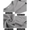 imageCOOFANDY Mens Crewneck Sweater Waffle Textured Pullover Sweaters Soft Midweight Knitted SweatersLight Grey