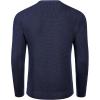 imageCOOFANDY Mens Crewneck Sweater Waffle Textured Pullover Sweaters Soft Midweight Knitted SweatersNavy Blue