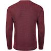 imageCOOFANDY Mens Crewneck Sweater Waffle Textured Pullover Sweaters Soft Midweight Knitted SweatersWine Red