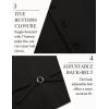 imageCOOFANDY Mens Herringbone Tweed Suit Vests Slim Fit Waistcoat Casual Business Dress VestBlack