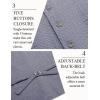 imageCOOFANDY Mens Herringbone Tweed Suit Vests Slim Fit Waistcoat Casual Business Dress VestBlue