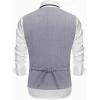 imageCOOFANDY Mens Herringbone Tweed Suit Vests Slim Fit Waistcoat Casual Business Dress VestBlue