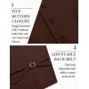 imageCOOFANDY Mens Herringbone Tweed Suit Vests Slim Fit Waistcoat Casual Business Dress VestBrown