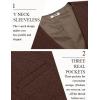 imageCOOFANDY Mens Herringbone Tweed Suit Vests Slim Fit Waistcoat Casual Business Dress VestBrown