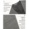 imageCOOFANDY Mens Herringbone Tweed Suit Vests Slim Fit Waistcoat Casual Business Dress VestDark Grey