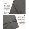 imageCOOFANDY Mens Herringbone Tweed Suit Vests Slim Fit Waistcoat Casual Business Dress VestDark Grey