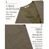 imageCOOFANDY Mens Herringbone Tweed Suit Vests Slim Fit Waistcoat Casual Business Dress VestGreen