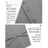 imageCOOFANDY Mens Herringbone Tweed Suit Vests Slim Fit Waistcoat Casual Business Dress VestGrey