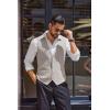 imageCOOFANDY Mens Herringbone Tweed Suit Vests Slim Fit Waistcoat Casual Business Dress VestLight Khaki