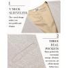 imageCOOFANDY Mens Herringbone Tweed Suit Vests Slim Fit Waistcoat Casual Business Dress VestLight Khaki