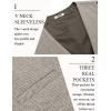 imageCOOFANDY Mens Herringbone Tweed Suit Vests Slim Fit Waistcoat Casual Business Dress VestTeal Grey