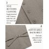imageCOOFANDY Mens Herringbone Tweed Suit Vests Slim Fit Waistcoat Casual Business Dress VestTeal Grey