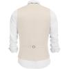 imageCOOFANDY Mens Linen Vest Casual Business Suit Vests Slim Fit Formal Dress WaistcoatBeige