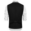 imageCOOFANDY Mens Sequins Vest Slim Fit Christmas Party Vest Shiny Dress Waistcoat for Wedding 80s 90s PromEventsBlack