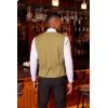 imageCOOFANDY Mens Sequins Vest Slim Fit Christmas Party Vest Shiny Dress Waistcoat for Wedding 80s 90s PromEventsGold
