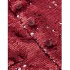imageCOOFANDY Mens Sequins Vest Slim Fit Christmas Party Vest Shiny Dress Waistcoat for Wedding 80s 90s PromEventsRed