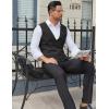 imageCOOFANDY Mens Suit Vests Business Casual Vest Lightweight Formal Dress Vest Slim Fit Waistcoat For Suits TuxedoBlack
