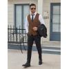 imageCOOFANDY Mens Suit Vests Business Casual Vest Lightweight Formal Dress Vest Slim Fit Waistcoat For Suits TuxedoBrown