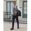 imageCOOFANDY Mens Suit Vests Business Casual Vest Lightweight Formal Dress Vest Slim Fit Waistcoat For Suits TuxedoCharcoal Gray
