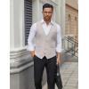imageCOOFANDY Mens Suit Vests Business Casual Vest Lightweight Formal Dress Vest Slim Fit Waistcoat For Suits TuxedoLight Gray