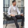 imageCOOFANDY Mens Suit Vests Business Casual Vest Lightweight Formal Dress Vest Slim Fit Waistcoat For Suits TuxedoLight Gray