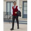 imageCOOFANDY Mens Suit Vests Business Casual Vest Lightweight Formal Dress Vest Slim Fit Waistcoat For Suits TuxedoWine Red