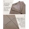 imageCOOFANDY Mens Suit Vests Slim Fit Waistcoat Notch Lapel Casual Formal VestKhaki