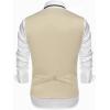 imageCOOFANDY Mens Suit Vests Slim Fit Waistcoat Notch Lapel Casual Formal VestPastel Gray