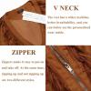 imageCOOFANDY Mens Western Cowboy Vest Casual Fringe Hippie Costume V Neck Zipper Suede Leather WaistcoatBrown
