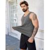 imageCOOFANDY Mens Cotton Tank Tops Summer Beach Sleeveless Muscle Shirts Gym Workout Running Tank Shirt PackBlackdark Grey