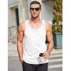 imageCOOFANDY Mens Cotton Tank Tops Summer Beach Sleeveless Muscle Shirts Gym Workout Running Tank Shirt PackBlackwhite